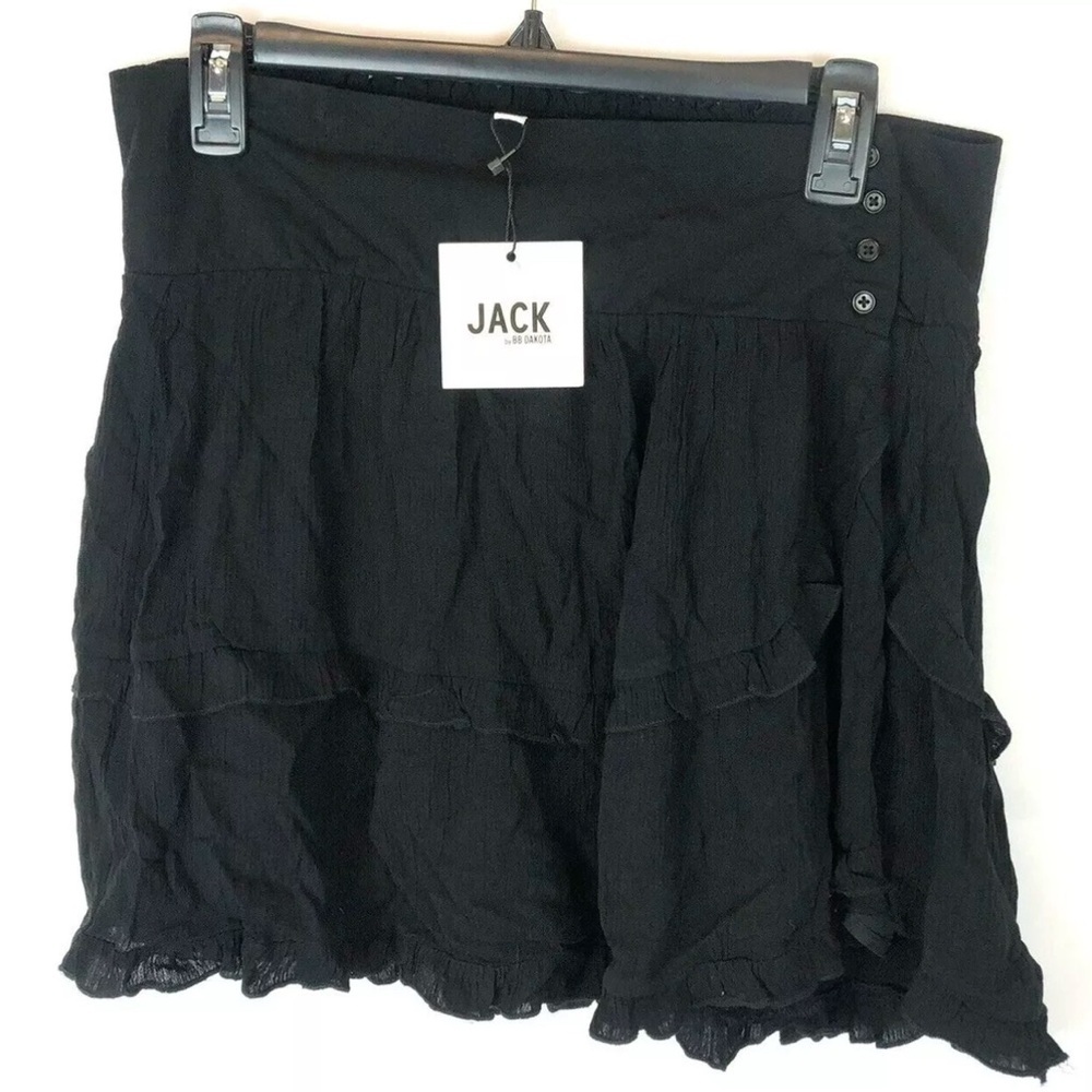 BB Dakota Jack Women’s Black Short Flounce Skirt Size M